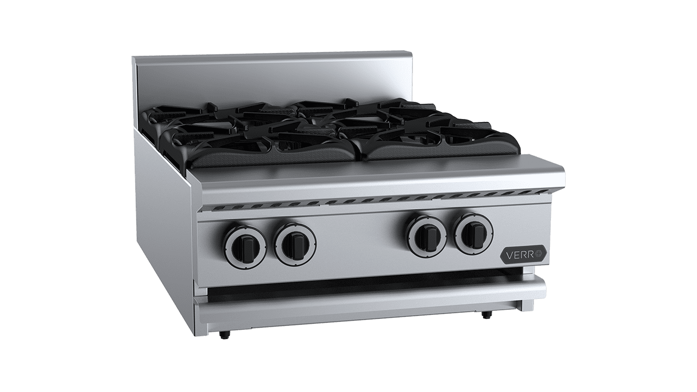 B+S Verro Four Burner Boiling Top Bench Mounted VBT-SB4BM