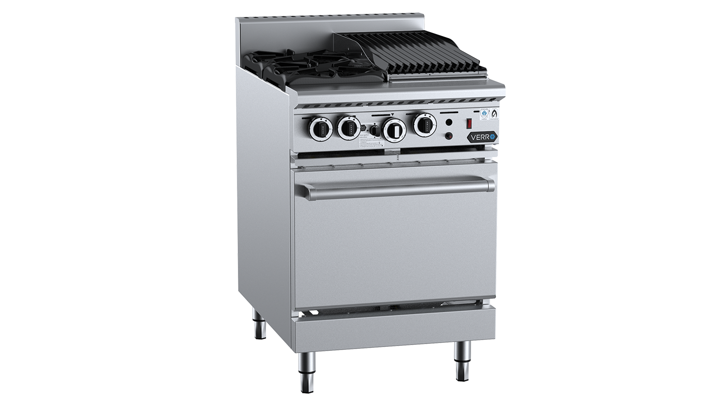 B+S Verro Oven with 300mm Char Broiler & Two Open Burners VOV-SB2-CBR3