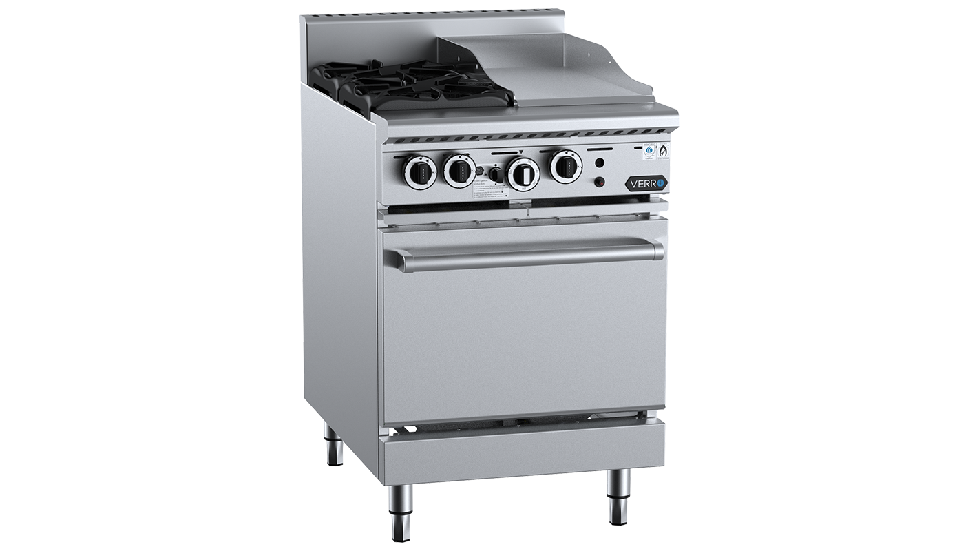 B+S Verro Oven with 300mm Grill Plate & Two Open Burners VOV-SB2-GRP3