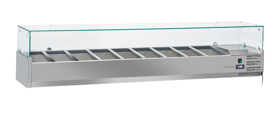 Anvil VRX2000 Refrigerated Glass Canopy Ingredient Unit