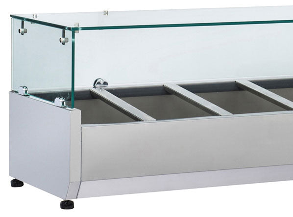 Anvil VRX1800 Refrigerated Glass Canopy Ingredient Unit