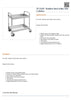 FED YC-102D - Stainless Steel trolley with 2 shelves 855x535x940