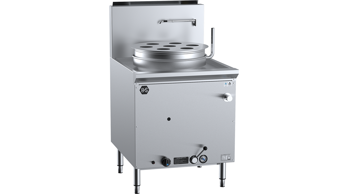 B+S Black Single Hole Waterless Pot Steamer YCJSF-1