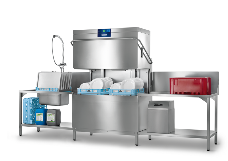 Hobart AMXT-VR PROFI GLASS AND DISHWASHER, DOUBLE RACK with VAPOSTOP and DRAIN HEAT RECOVERY