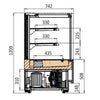 ATOSA DF097F Square Cake Showcase 3 Tier 290L 900x742x1200mm