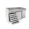 Atosa EPF3490 1 Door Pizza Prep  with drawers 1510mm 180L