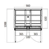 Atosa ESL3800 Two Door Salad Prep Fridge with Lid 300L