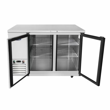 ATOSA MBB48G Two Door Glass  Back Bar 365L 1220mm