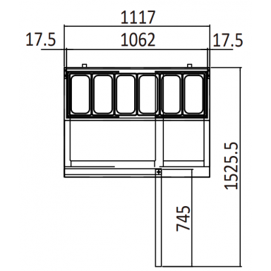ATOSA MPF8201 Single Door Pizza Prep Table Fridge 396L 1117mm