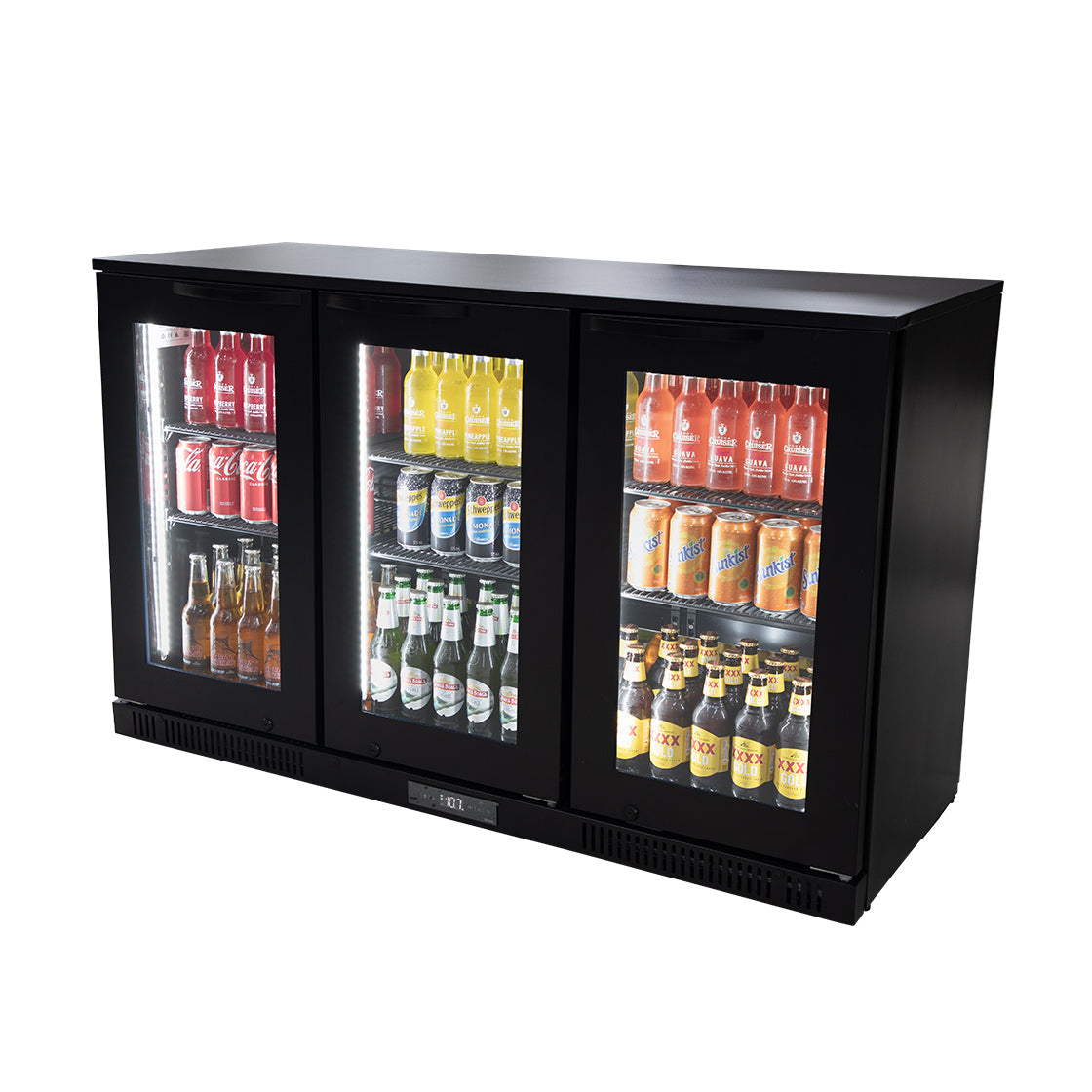 Airex AXR.MEBBC.3D 3 Door Refrigerated Compact Back Bar