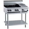 B+S Black Combination Four Burners & 300mm Grill BT-SB4-GRP3