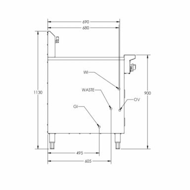 B+S Black Noodle Cooker with Yum Cha Insert NC-YC