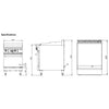 B+S Black Oven With 600mm Grill Plate OV-GRP6