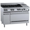 B+S Black Oven With Six Burners 300mm Grill Plate OV-SB6-GRP3