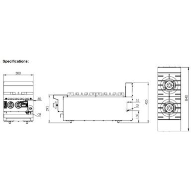 B+S K+ Boiling Tops Two Burner Bench Mounted KBT-SB2BM