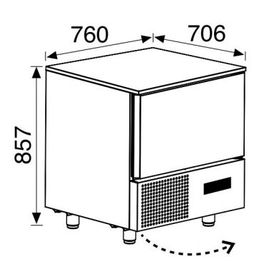 Anvil Everlasting BCE0005 5 Tray Blast Chiller