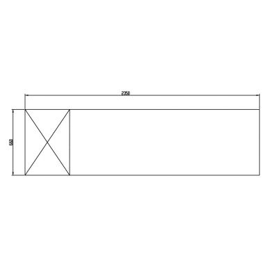 Anvil Glacian BCG62350 Slimline 660mm Deep 4 Door Glass Underbench Fridge
