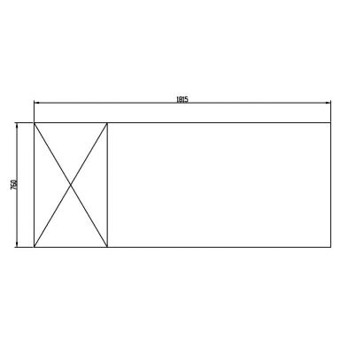 Anvil Glacian BCG71815 760mm Deep 2 Door Glass Underbench Fridge