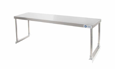 Kitchen Knock AFO-2135_Screwing_down STAINLESS STEEL 1 - TIER OVER SHELF SERIES 2. Screwing down into benches with a long piece / W2100-D350-H450 mm