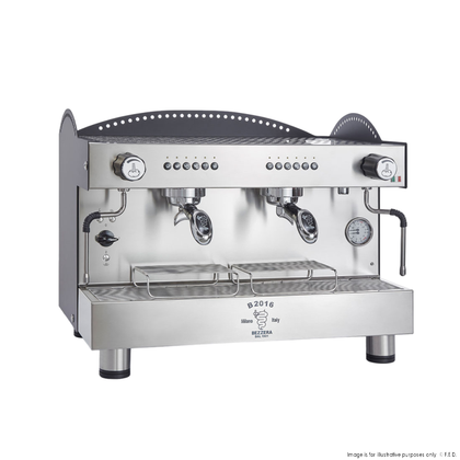 Bezzera BZB2016B2DE 3L Black 2-Group Professional Espresso Machine