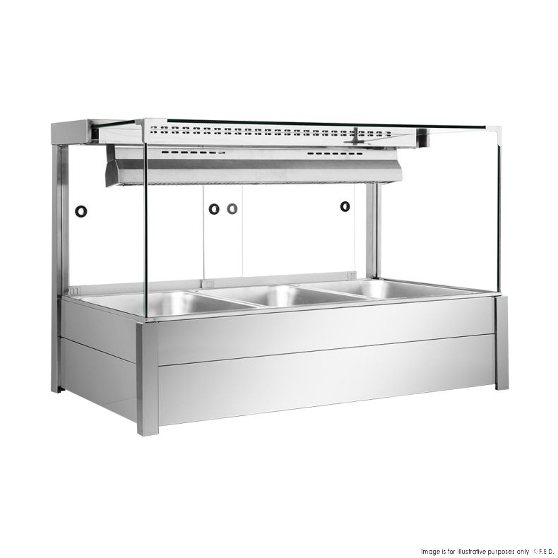 Bonvue Square Countertop Wet and Dry Bain Marie - BM11SC