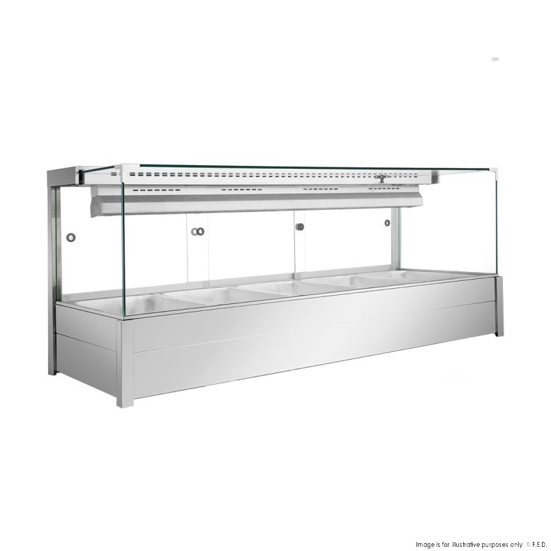 Bonvue Square Countertop Wet and Dry Bain Marie - BM17SC