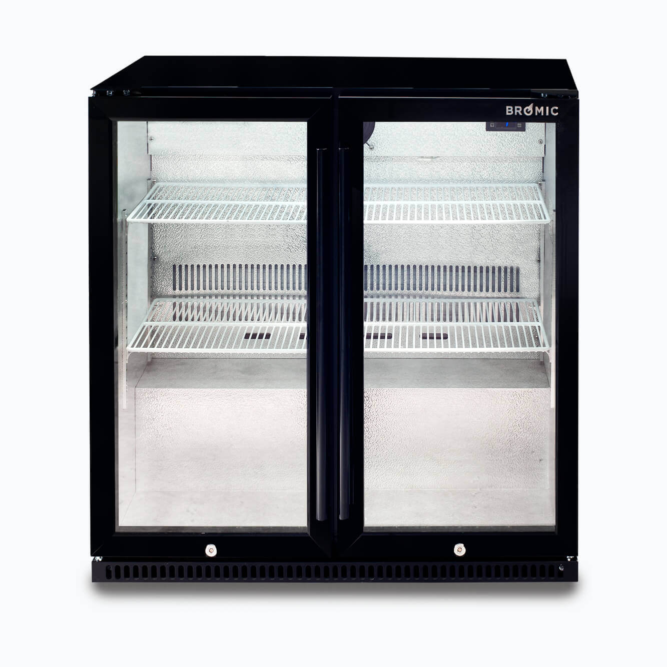 Bromic BB0200GD-NR Back Bar Two Glass Door Display 190L (Hinged Door)