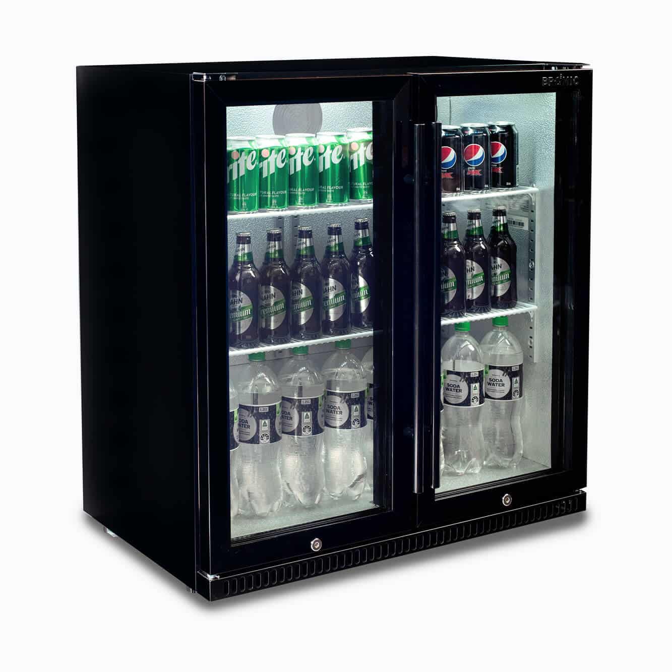 Bromic - Back Bar Fridge - 190L - 2 Doors - Hinged