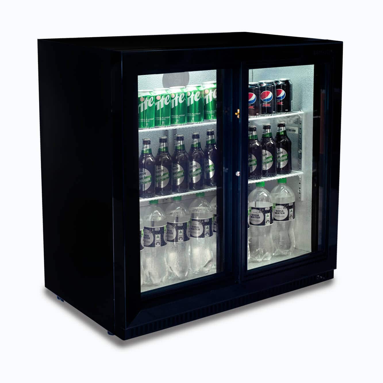Bromic - Back Bar Fridge - 190L - 2 Doors - Sliding