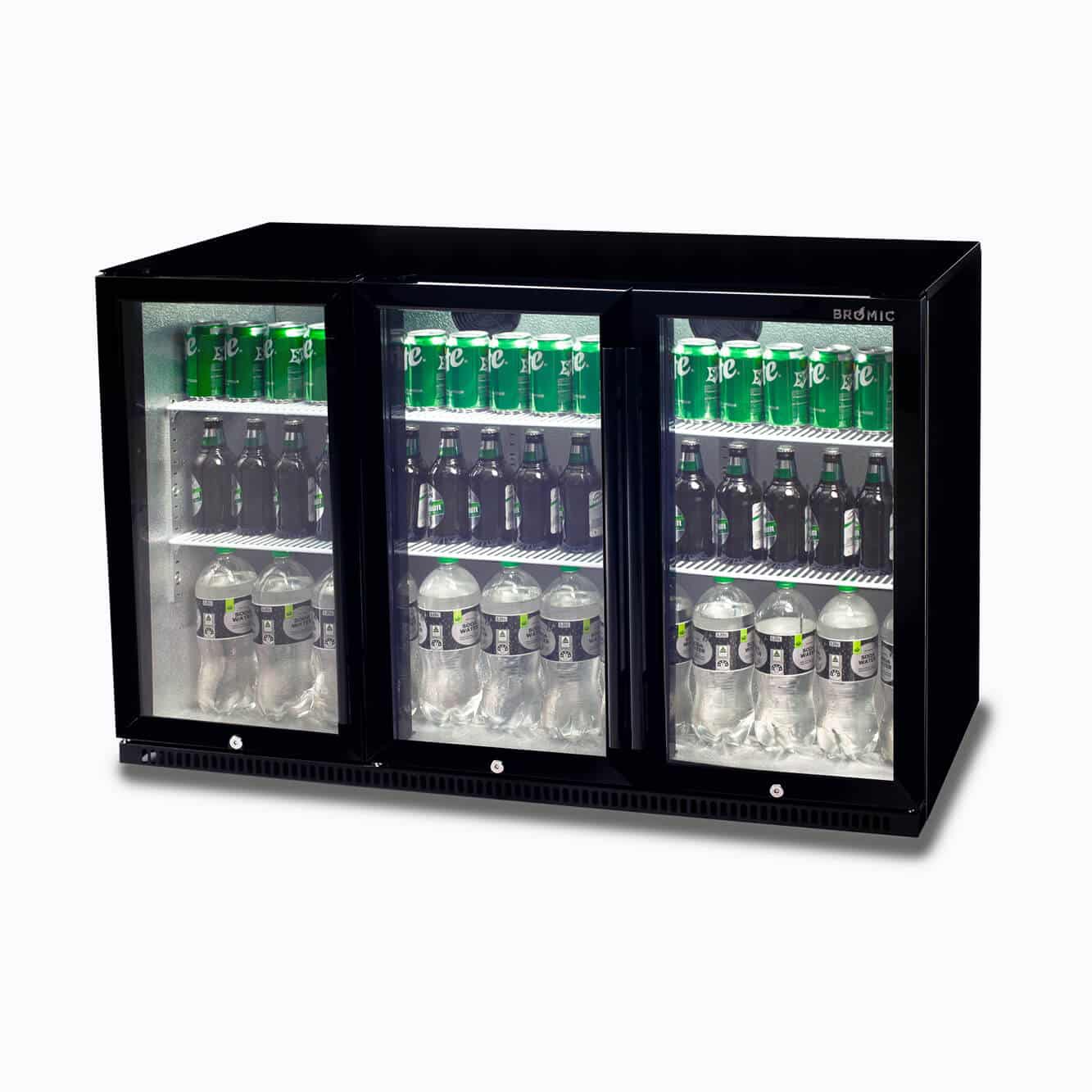 Bromic - Back Bar Fridge - 307L - 3 Doors - Hinged