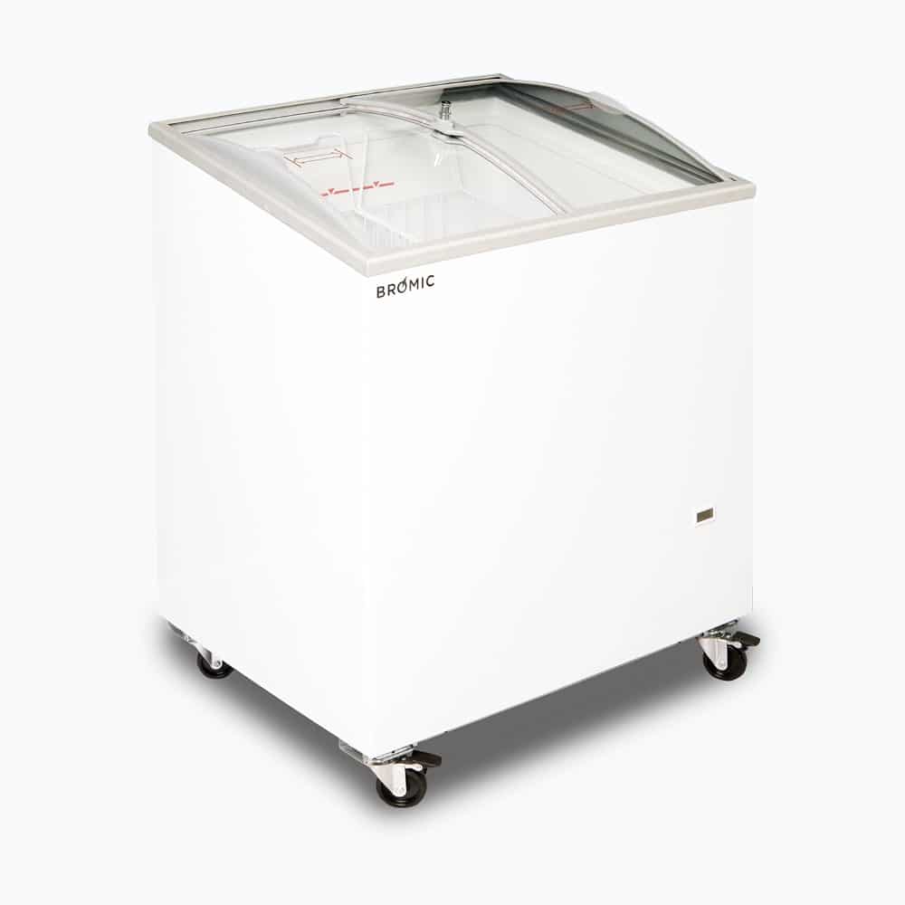 Bromic - Display Chest Freezer - 176L - Curved Glass Top