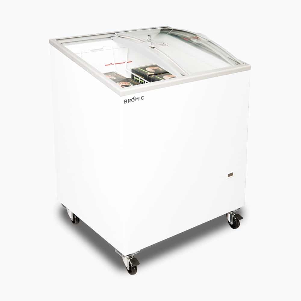Bromic - Display Chest Freezer - 176L - Curved Glass Top