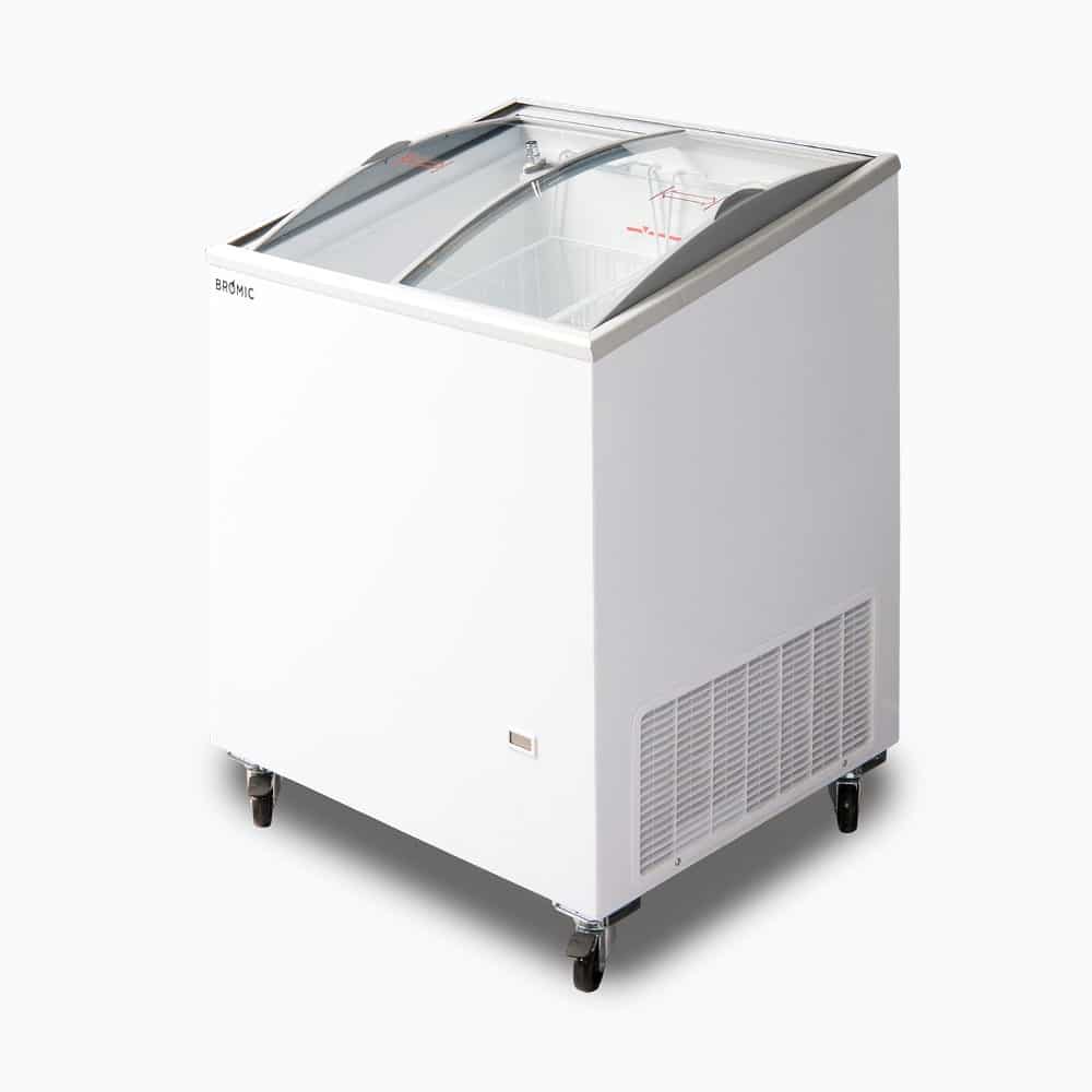 Bromic - Display Chest Freezer - 176L - Curved Glass Top