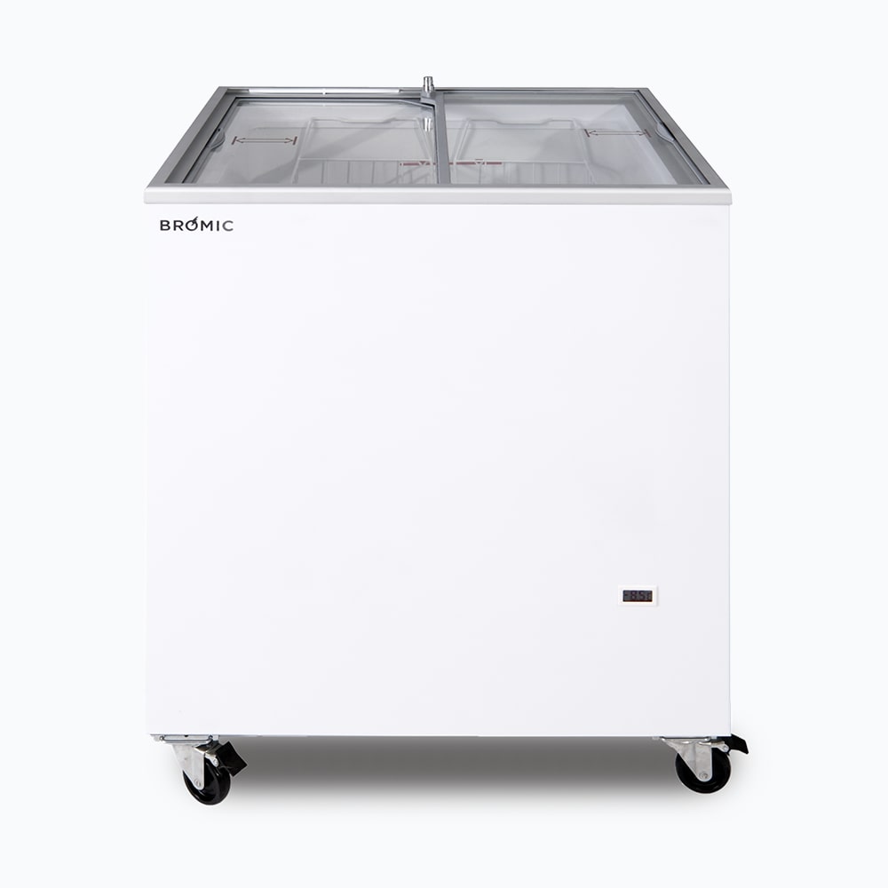 Bromic - Display Chest Freezer - 191L - Flat Glass Top