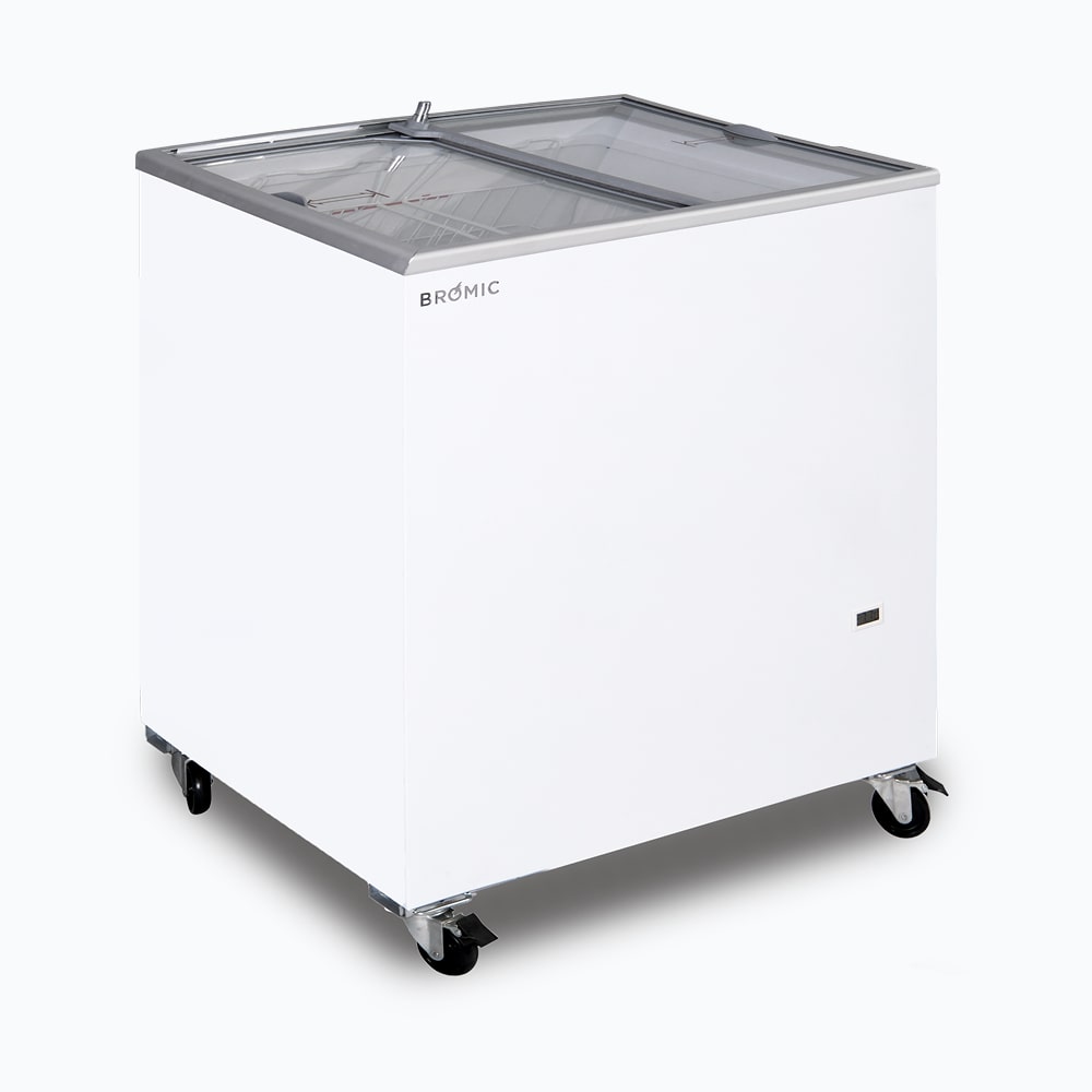 Bromic - Display Chest Freezer - 191L - Flat Glass Top