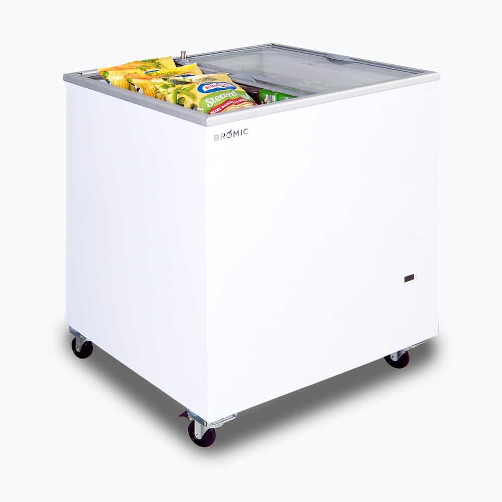 Bromic - Display Chest Freezer - 191L - Flat Glass Top