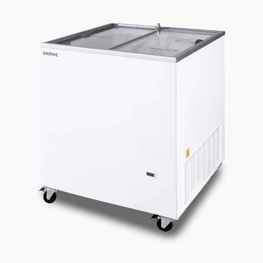 Bromic - Display Chest Freezer - 191L - Flat Glass Top