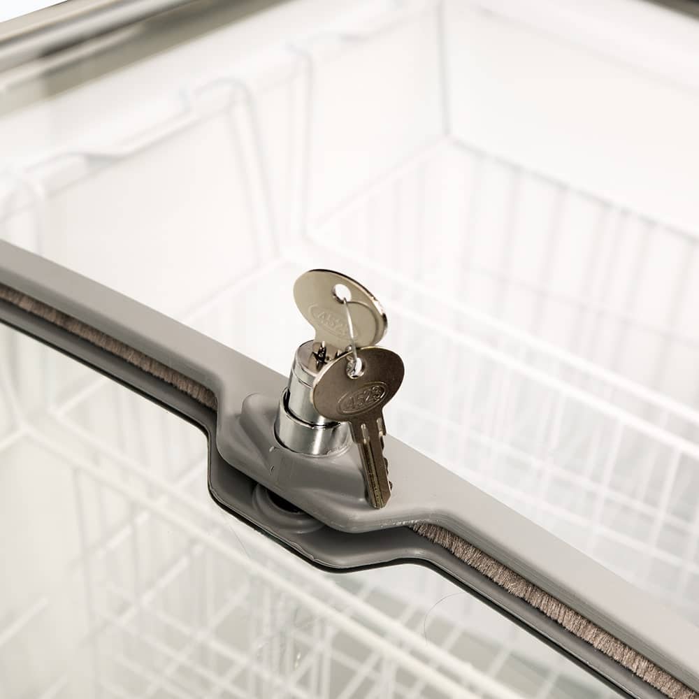 Bromic - Display Chest Freezer - 264L - Curved Glass Top