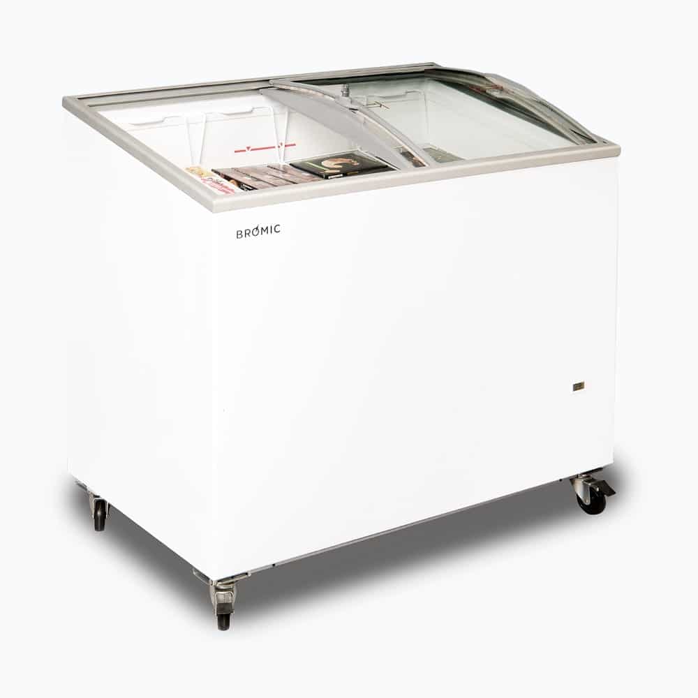 Bromic - Display Chest Freezer - 264L - Curved Glass Top