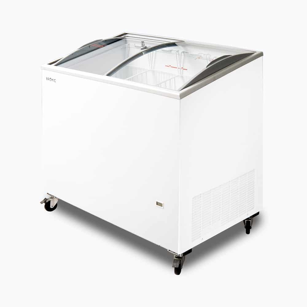 Bromic - Display Chest Freezer - 264L - Curved Glass Top