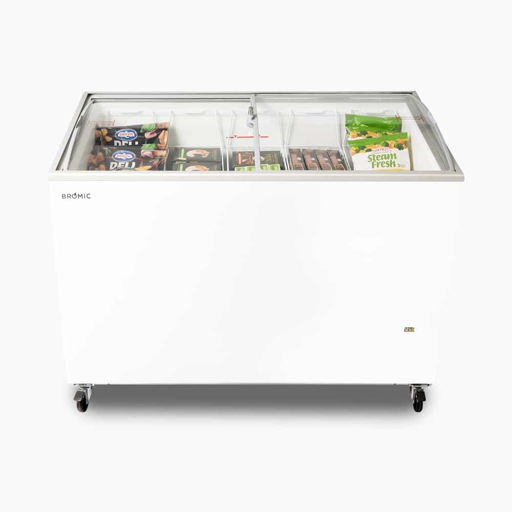 Bromic - Display Chest Freezer - 352L - Curved Glass Top