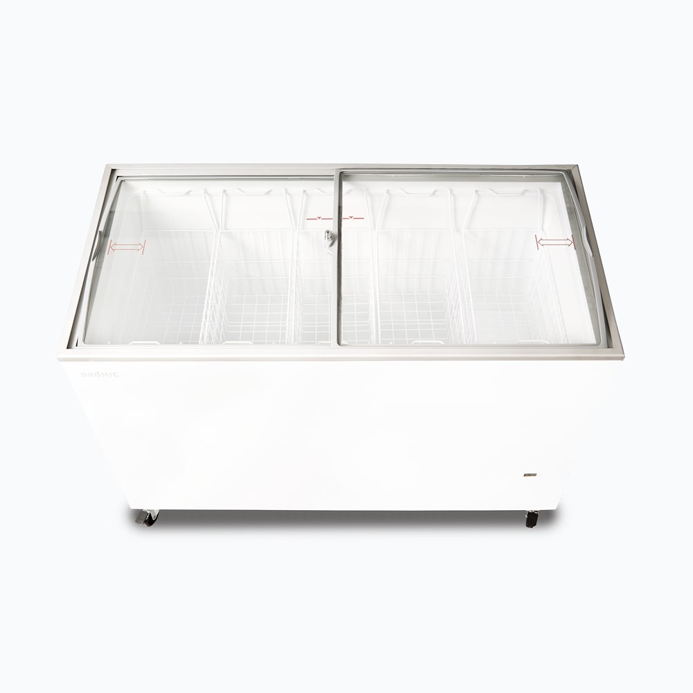 Bromic - Display Chest Freezer - 352L - Curved Glass Top