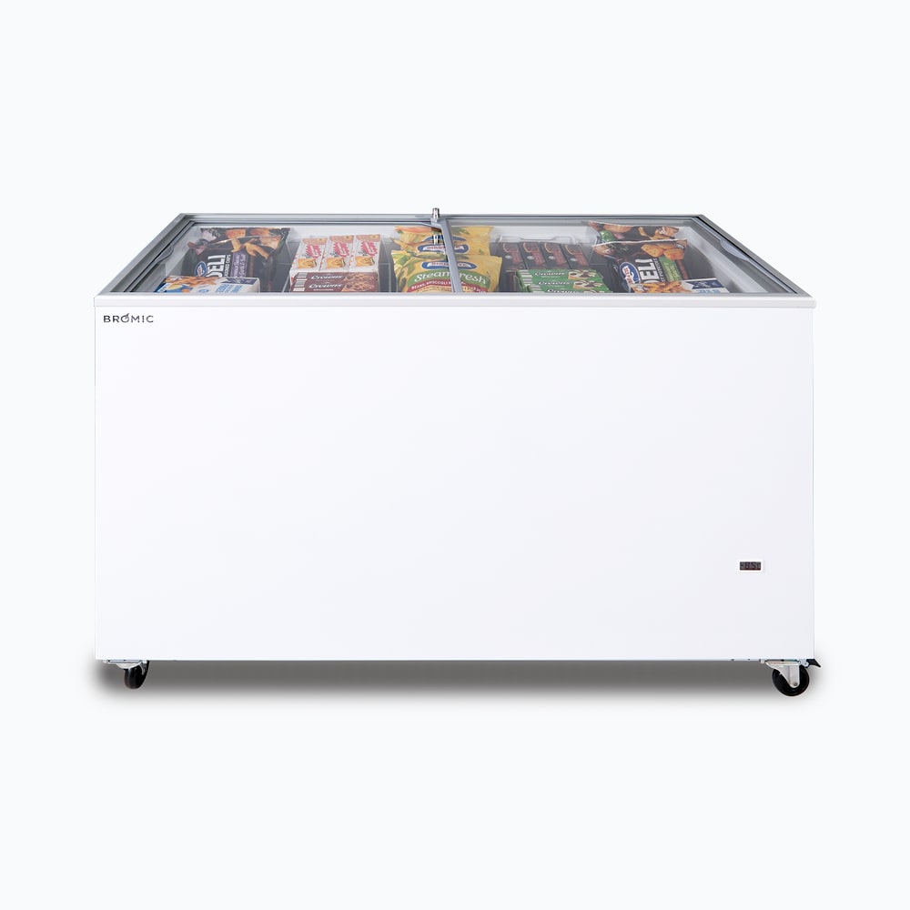 Bromic - Display Chest Freezer - 401L - Flat Glass Top