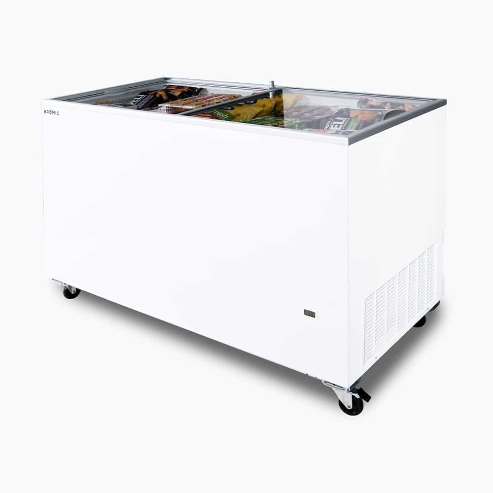 Bromic - Display Chest Freezer - 401L - Flat Glass Top