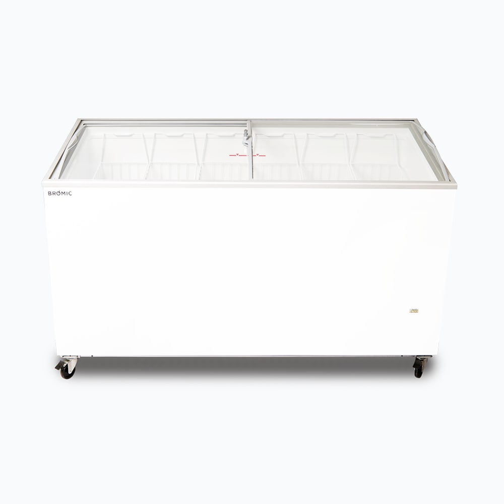 Bromic - Display Chest Freezer - 427L - Curved Glass Top