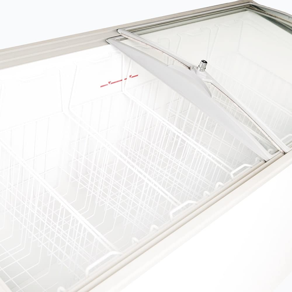 Bromic - Display Chest Freezer - 427L - Curved Glass Top