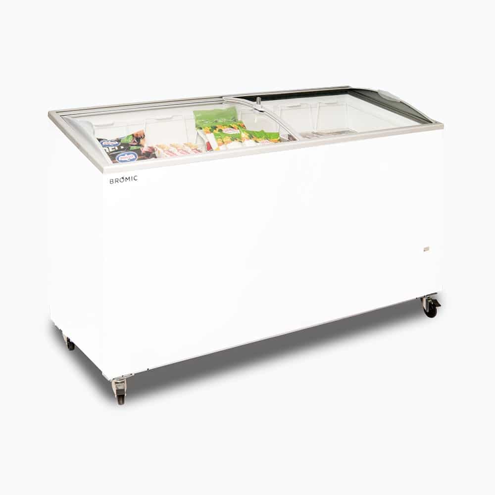 Bromic - Display Chest Freezer - 427L - Curved Glass Top