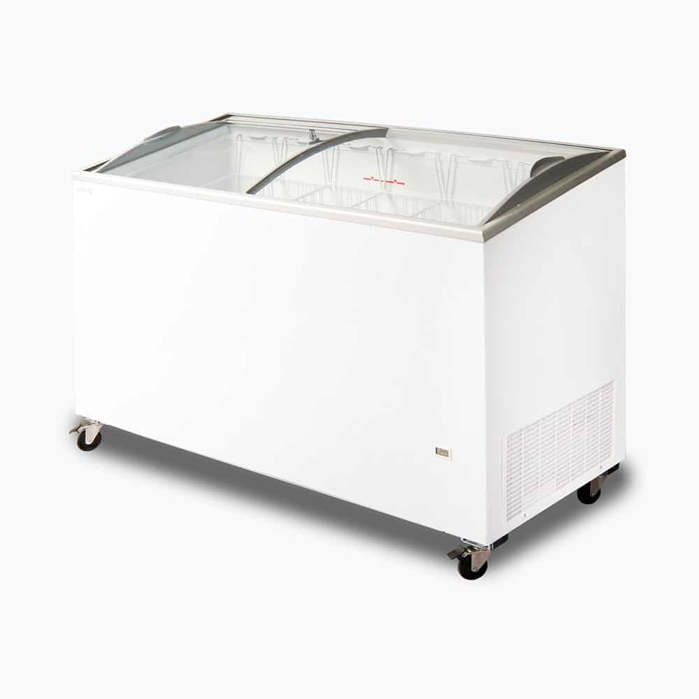 Bromic - Display Chest Freezer - 427L - Curved Glass Top
