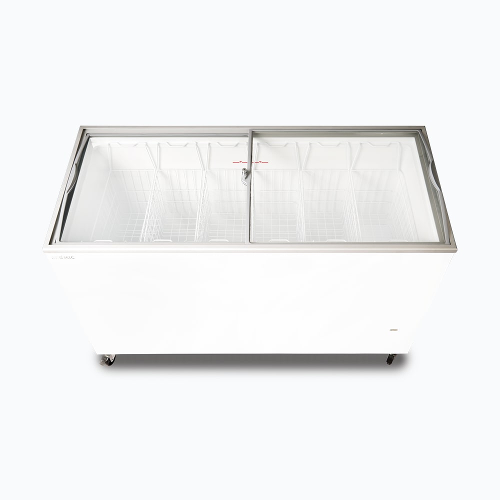 Bromic - Display Chest Freezer - 427L - Curved Glass Top
