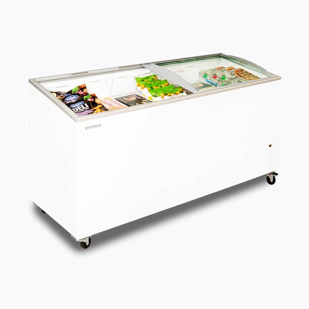 Bromic - Display Chest Freezer - 555L -  Curved Glass Top